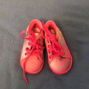 Toddler girls pink sneakers
